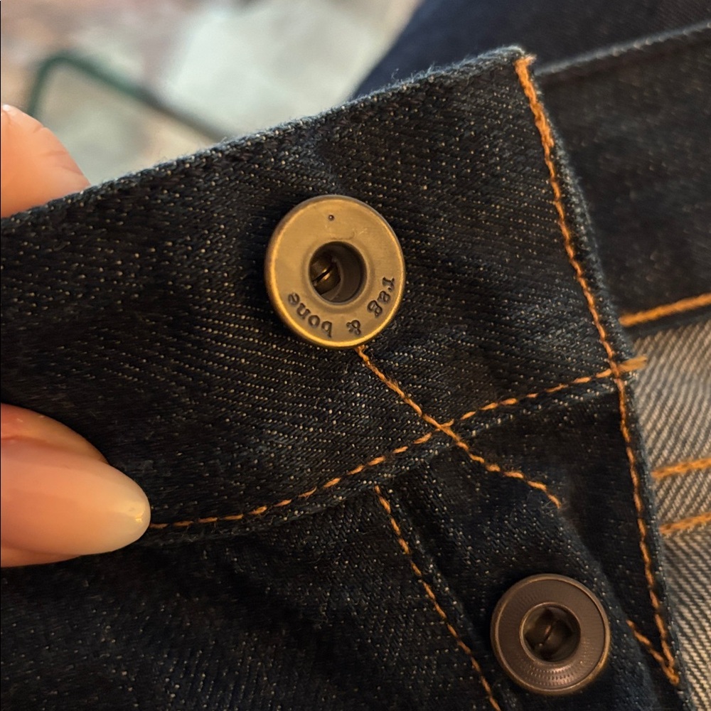 Rag & Bone Slim Straight Leg Fit 3 RAW - Picture 13 of 14